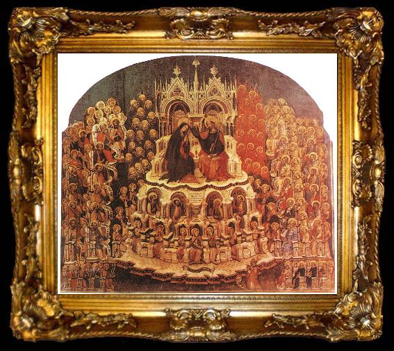 framed  JACOBELLO DEL FIORE Coronation of the Virgin sf, ta009-2